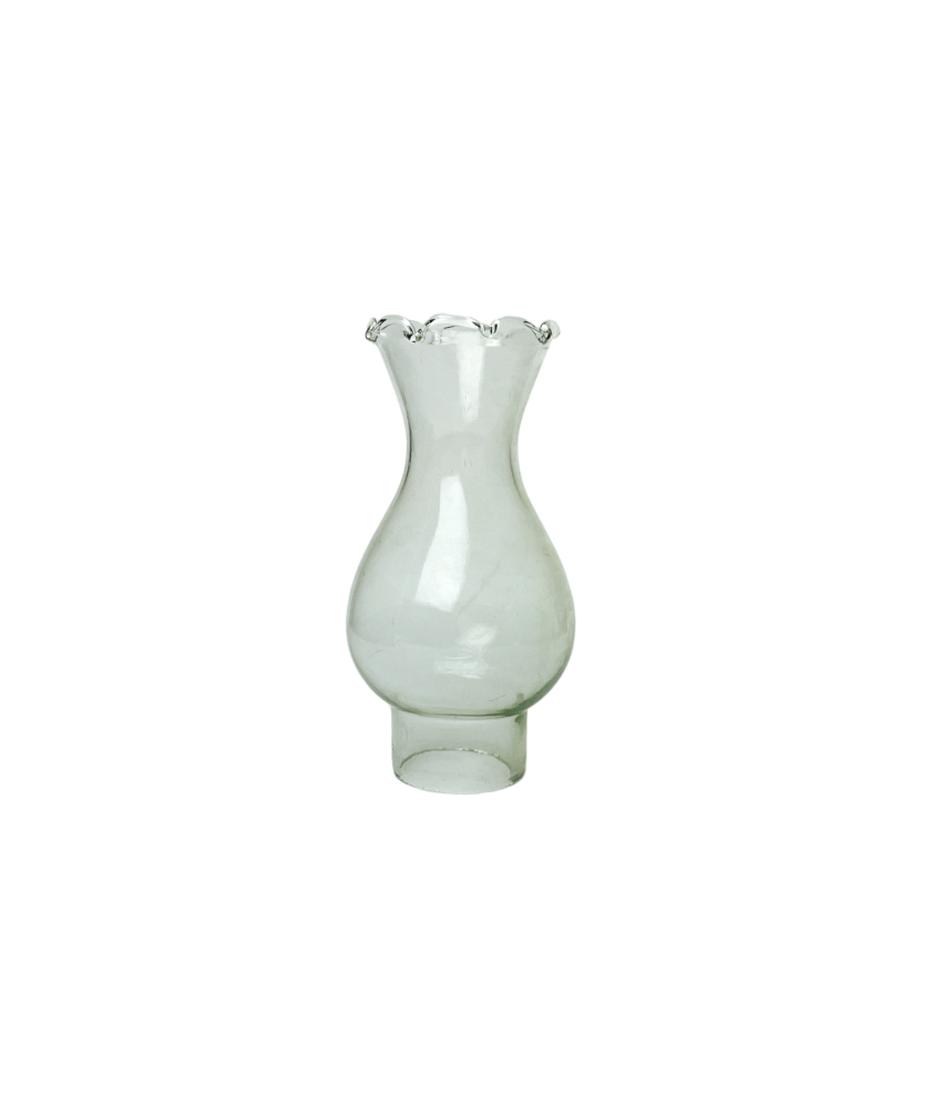 Small Lotus Style Oil Lamp Chimney with 40mm Base Oil Lamp Chimneys